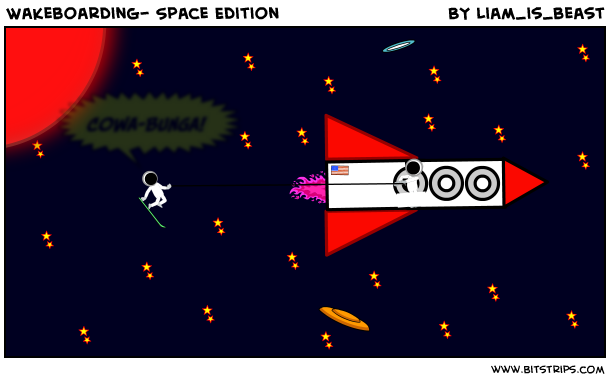 Wakeboarding- Space Edition