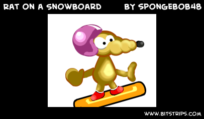 Rat on a SnowBoard