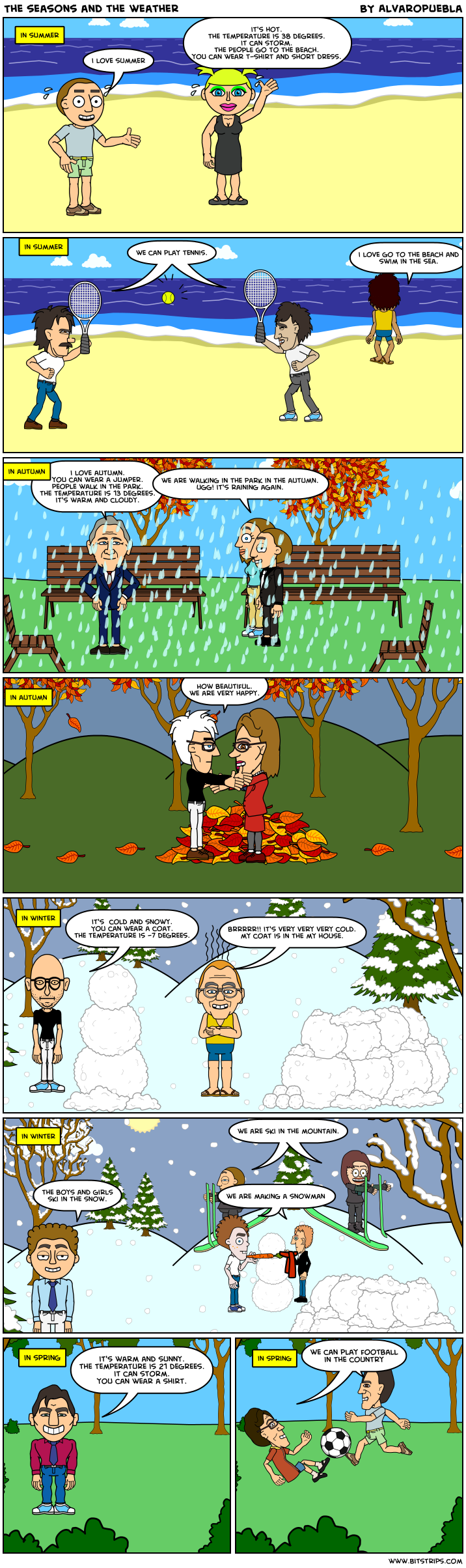 The seasons and the weather