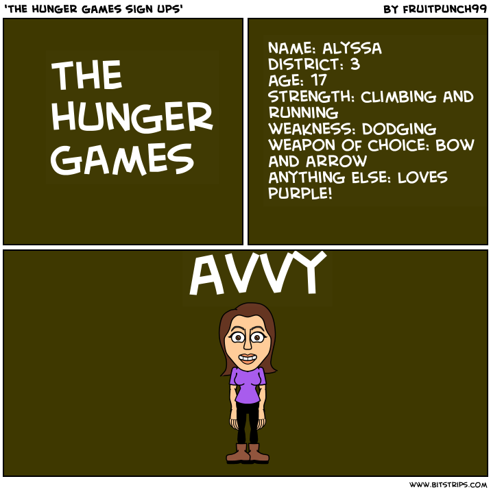 'the hunger games sign ups'