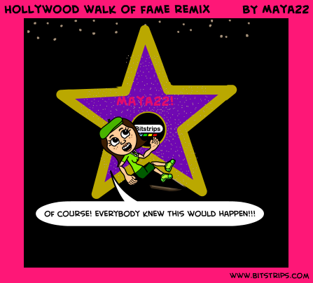 Hollywood walk of fame remix