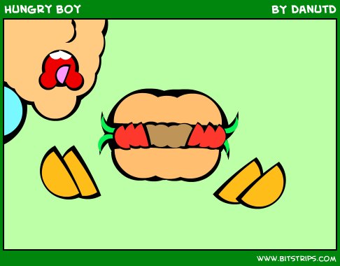 Hungry boy
