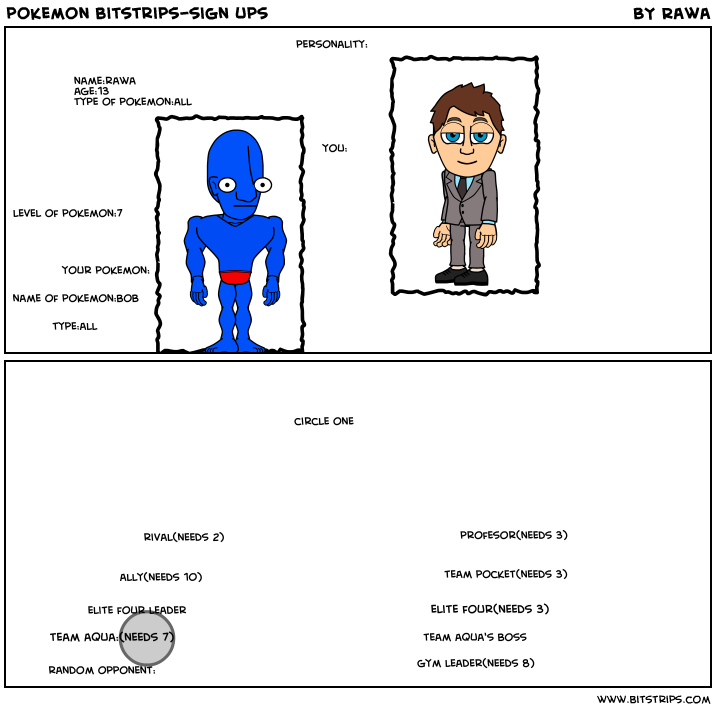 pokemon bitstrips-sign ups