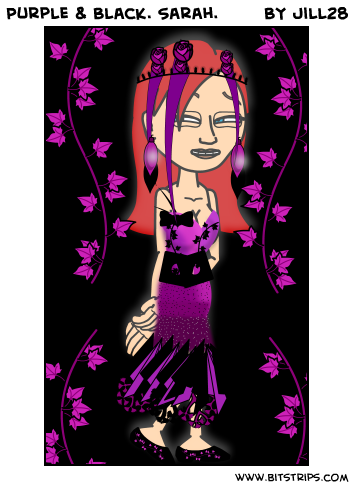 Purple & Black. Sarah.