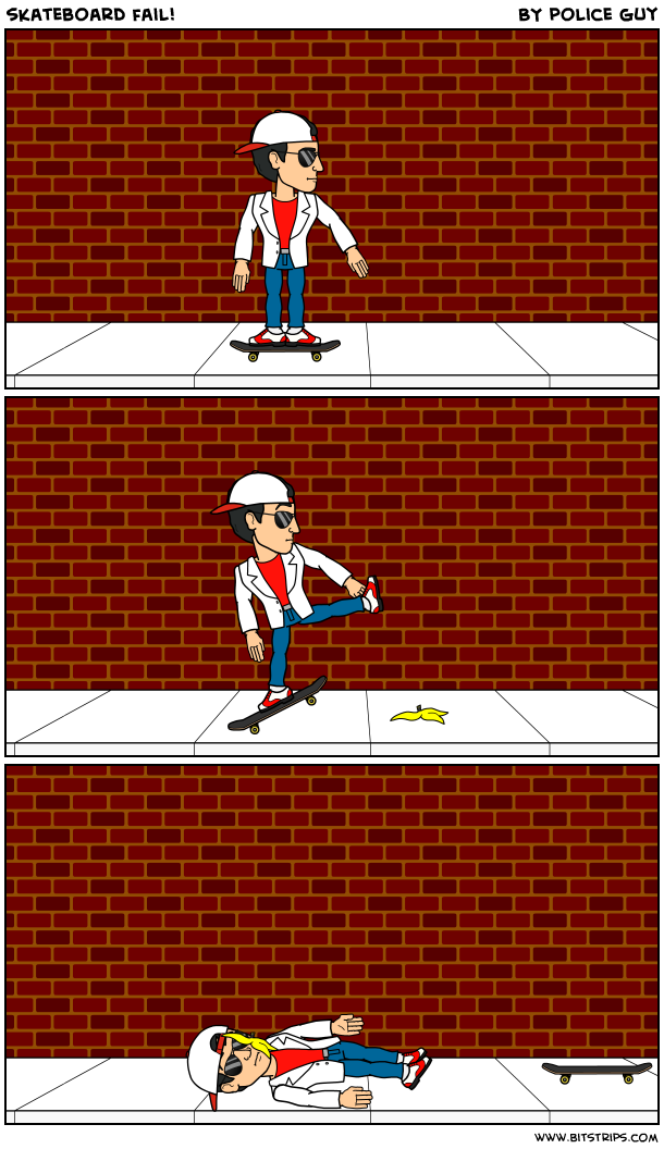 skateboard fail!