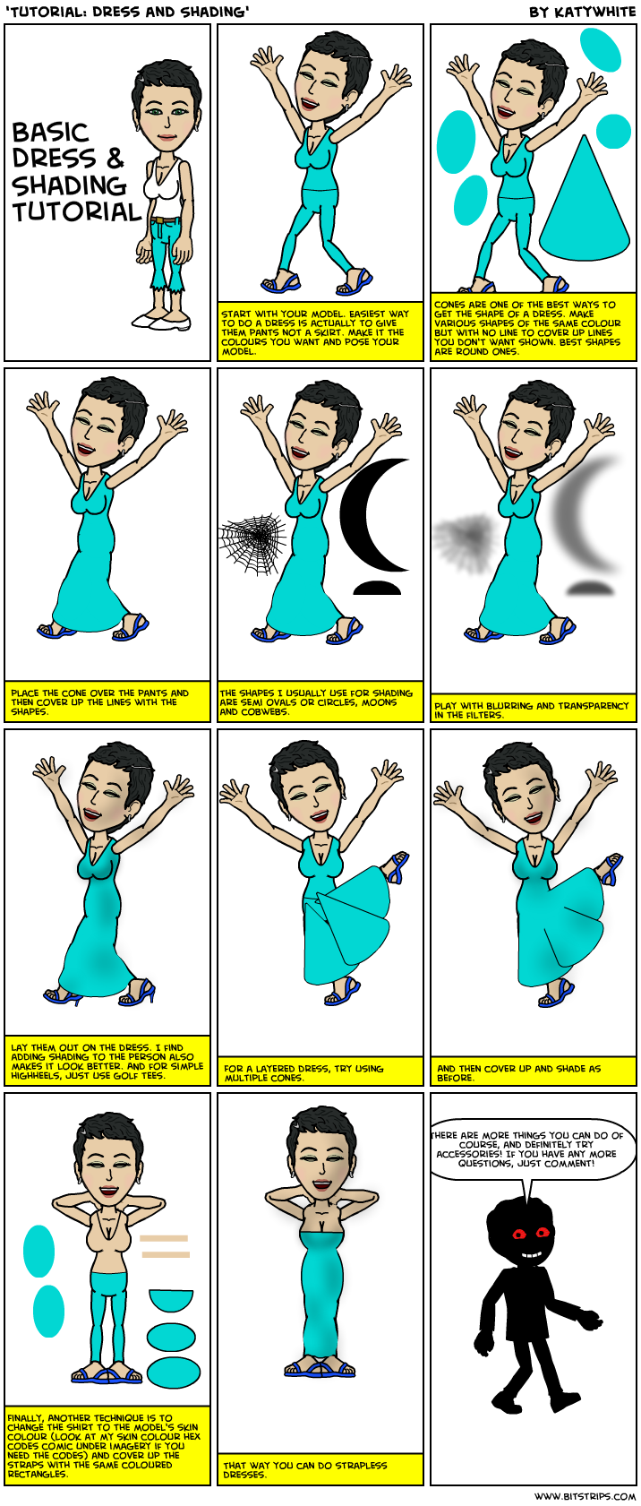'Tutorial Dress and Shading' Bitstrips