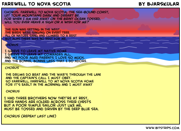 Farewell to Nova Scotia