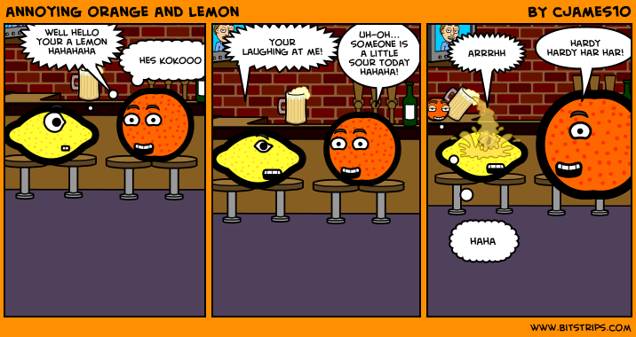 annoying orange and lemon