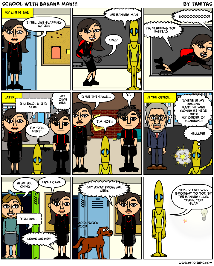 SCHOOL WITH BANANA MAN!!!