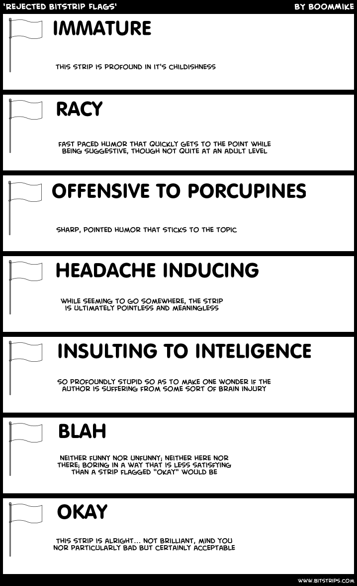 'Rejected Bitstrip Flags'