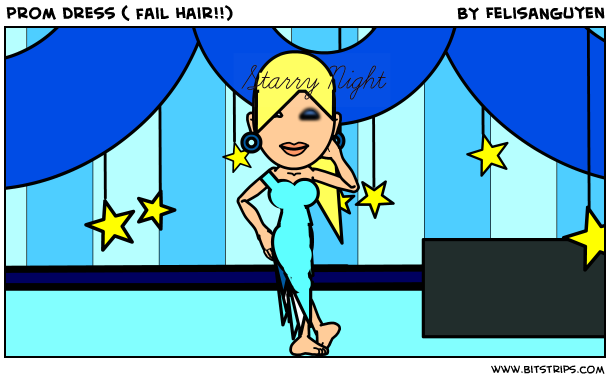 prom dress ( fail hair!!)