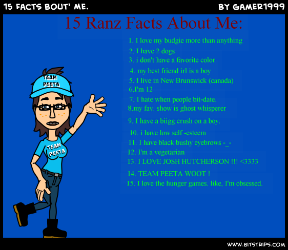 15 Facts bout' Me.