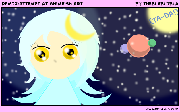 REMIX:Attempt at Animeish art 