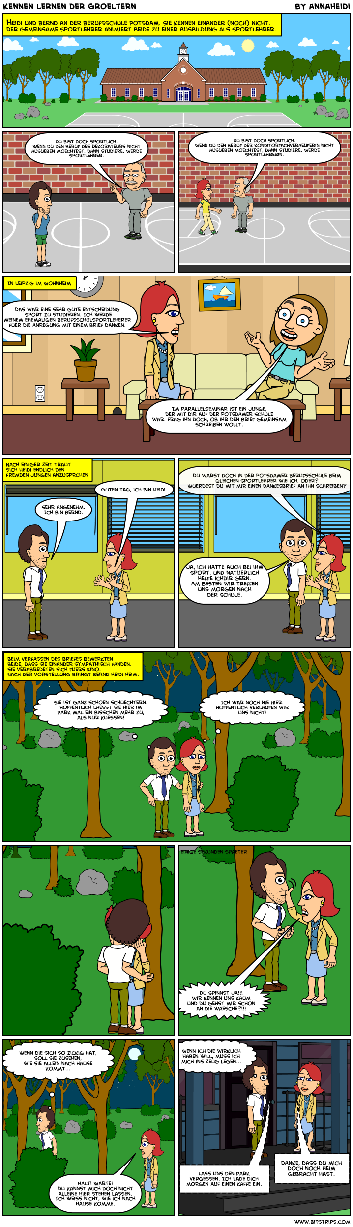 Kennenlernen comic