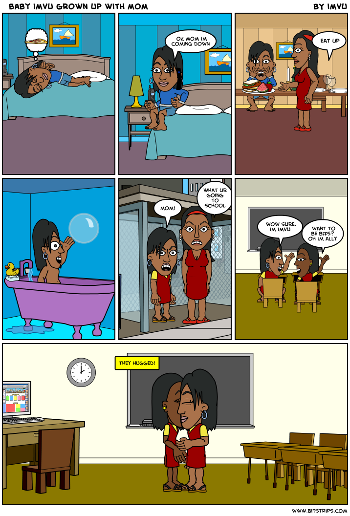  baby imvu grown up with mom 