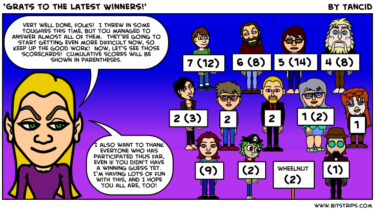 'Grats to the Latest Winners!'