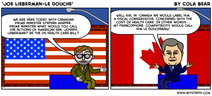 'Joe Lieberman-Le Douche'