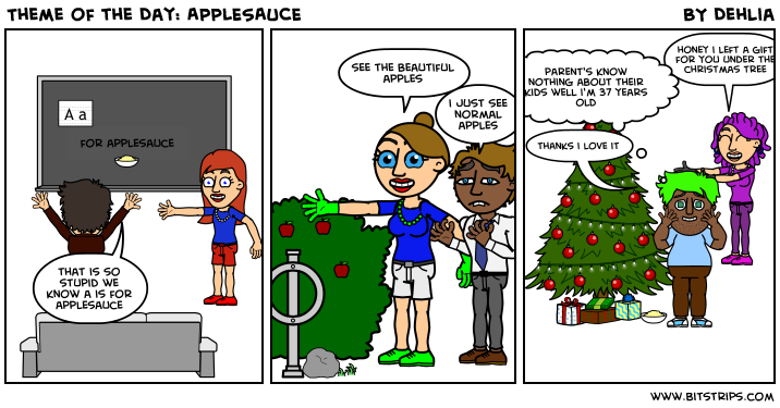Theme of the Day: APPLESAUCE