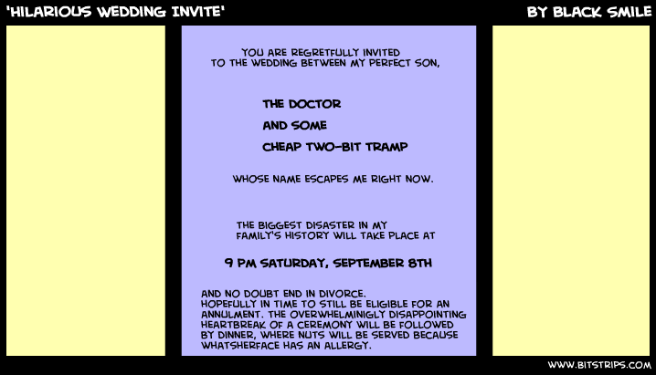 'Hilarious Wedding Invite'