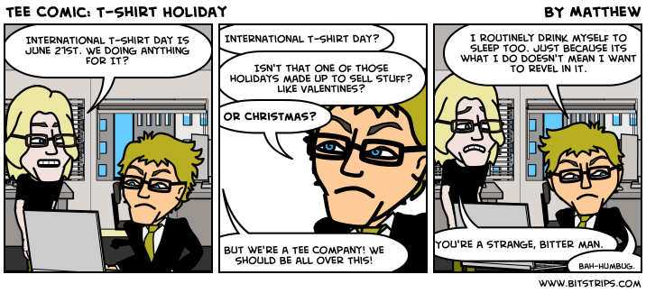 Tee Comic: T-Shirt Holiday