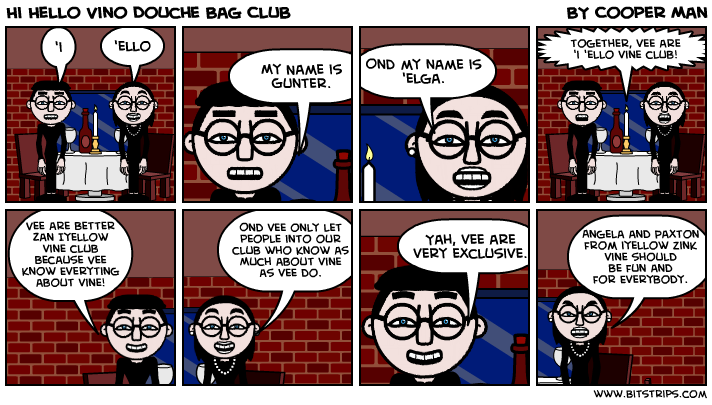 Hi Hello Vino Douche Bag Club