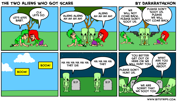 The Two Aliens Who Got Scare