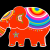 Happy elephant