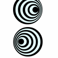 Cross-Eye 3-D Tilted Cones