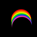 Which way is the rainbow