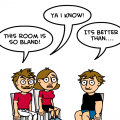 THe bland wall