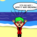 'It's to hot!'
