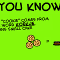 Cookie means...