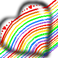 Rainbow 3D Heart