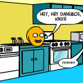 Annoying Orange meets Daneboe