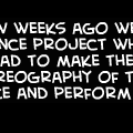 Dance project