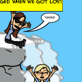 At Teh Waterfall
