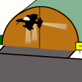 Landing at Area-51 Bldg. 173