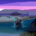 Sunset Swim