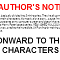 Author's note/ promo