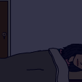 at night