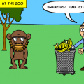 'Banana man:at the zoo'