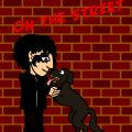on the street
