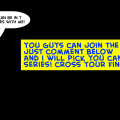 'Want to be in the series?'