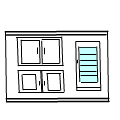 T.V. Cabinet Line Drawing