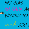 I'm Back!! Happy holiday <3