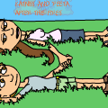 Katniss and Peeta, after the fires