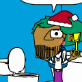  finished in the bathroom yet?