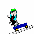 i love to skateboard!