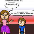 'a skirt!!'