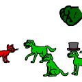 'angry cats 1-4'